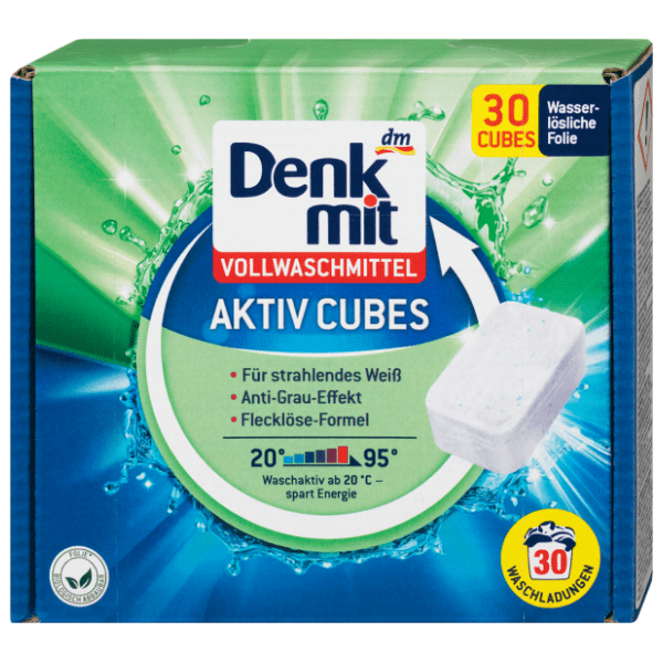 DENKMIT Aktiv cubes kapsule za beli veš 30kom 0