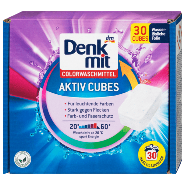 DENKMIT Aktiv cubes kockice deterdženta za obojen veš 30kom 0