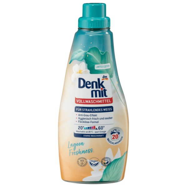 DENKMIT Lagoon freshness tečni deterdžent za beli veš 20 pranja 0