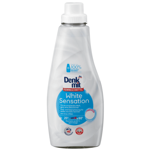 DENKMIT White sensation tečni deterdžent za beli veš 40 pranja 0