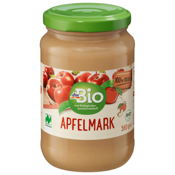 DM BIO voćni pire jabuka 360g 0