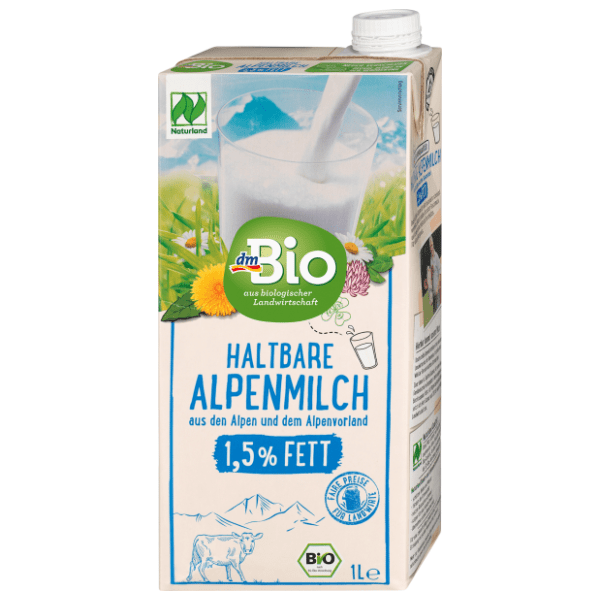 Dugotrajno mleko DM BIO alpsko organsko 1,5%mm 1l 0