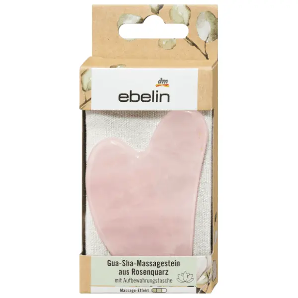 EBELIN Gua sha kamen za lice roze kvarc 1kom 0