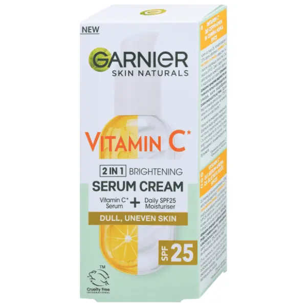 GARNIER 2u1 serum krema za lice vitamin C SPF25 50ml 0