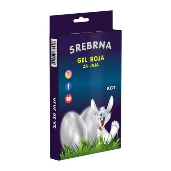 Gel boja za jaja mesing srebro KGT 0
