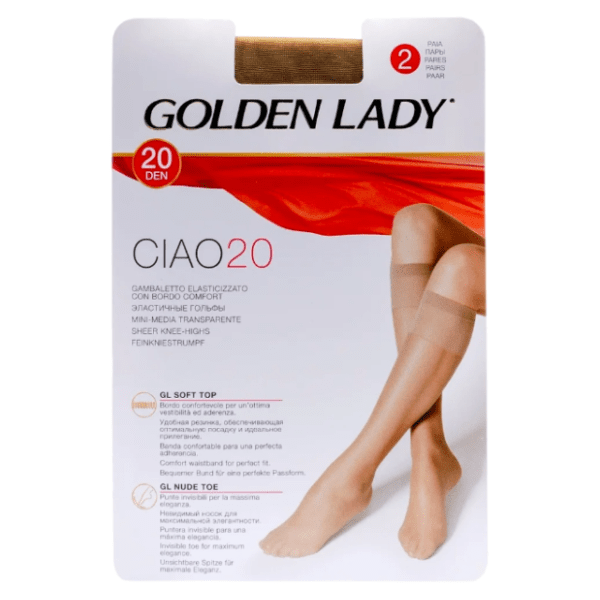 GOLDEN LADY Cia dokolenice 20den bež univerzalne 0