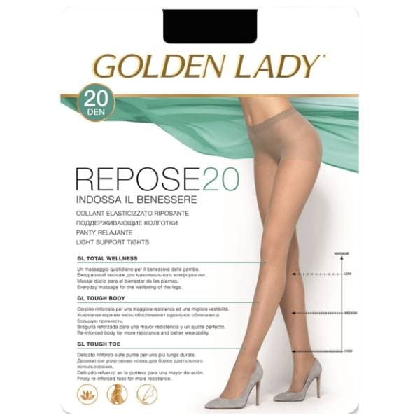 GOLDEN LADY Repose 20 hulahopke 20den crne M-3 0