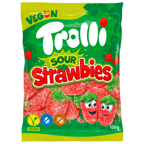 Gumene bombone TROLLI sour strawbies 150g 0