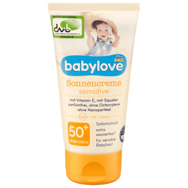 Krema za sunčanje BABYLOVE Sensitive SPF50+ 75ml 0