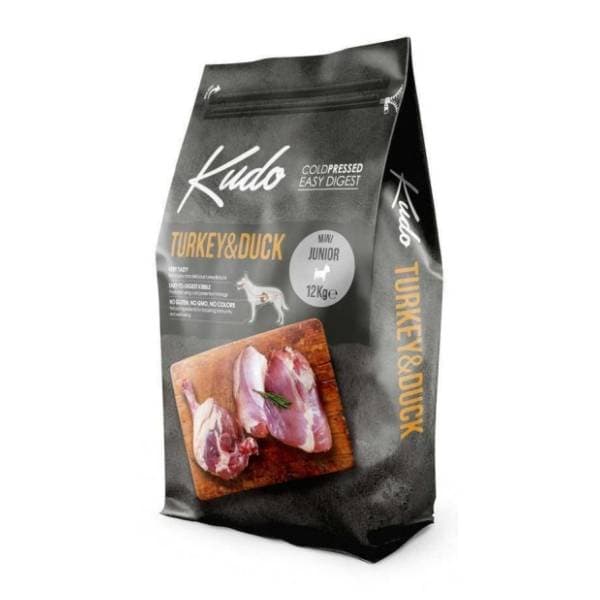 KUDO Mini junior hrana za pse ćuretina i pačetina 12kg 0