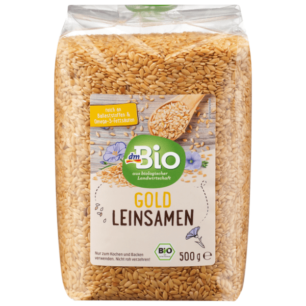 Laneno seme DMM BIO zlatno organsko 500g 0