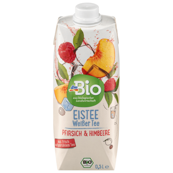 Ledeni beli čaj DM BIO breskva malina 500ml 0