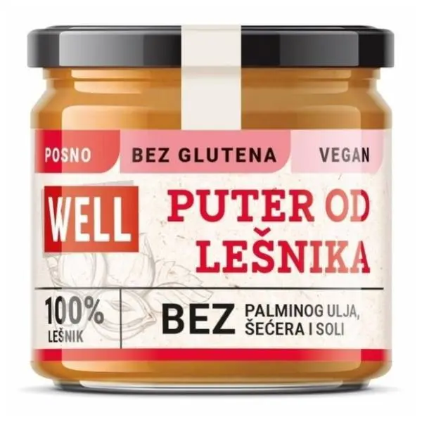 Lešnikov puter WELL 180g 0