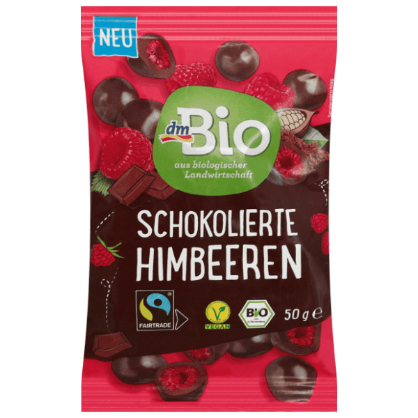 Liofilizovane maline DM BIO čokolada 50g 0