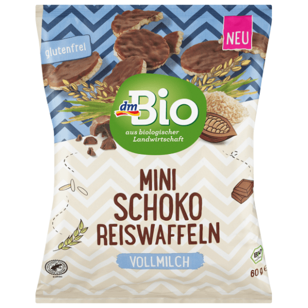 Mini pirinčani vafli DM BIO sa čokoladom 60g 0