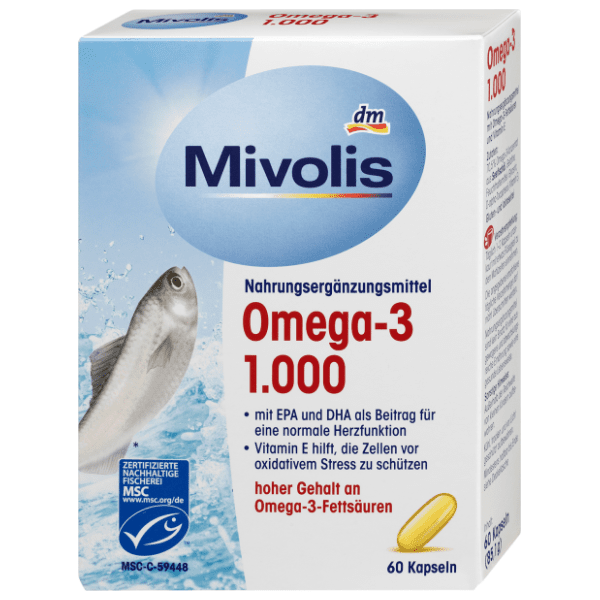 MIVOLIS Omega 3 1000 kapsule 85g 0