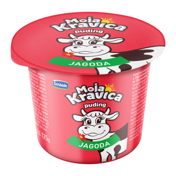 MOJA KRAVICA puding jagoda 125g Imlek 0