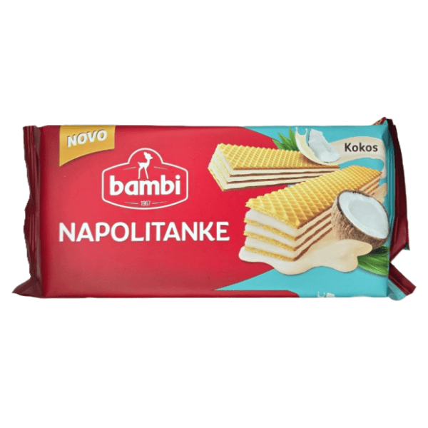 Napolitanke BAMBI kokos 185g 0