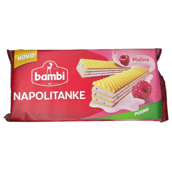 Napolitanke BAMBI malina 185g 0