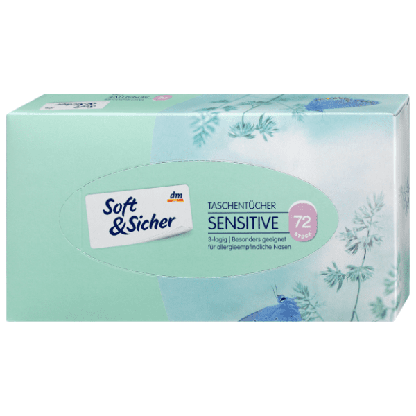 Papirne maramice SOFT&SICHER sensitive kutija 3sloja 72kom 0