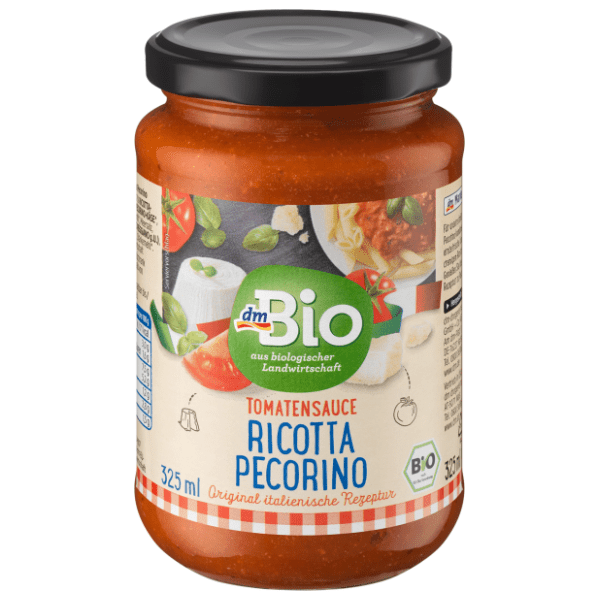 Paradajz sos DM BIO Ricotta Pecorino 325ml 0