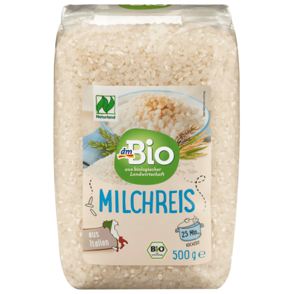 Pirinač DM BIO za sutlijaš beli okruglo zrno 500g 0