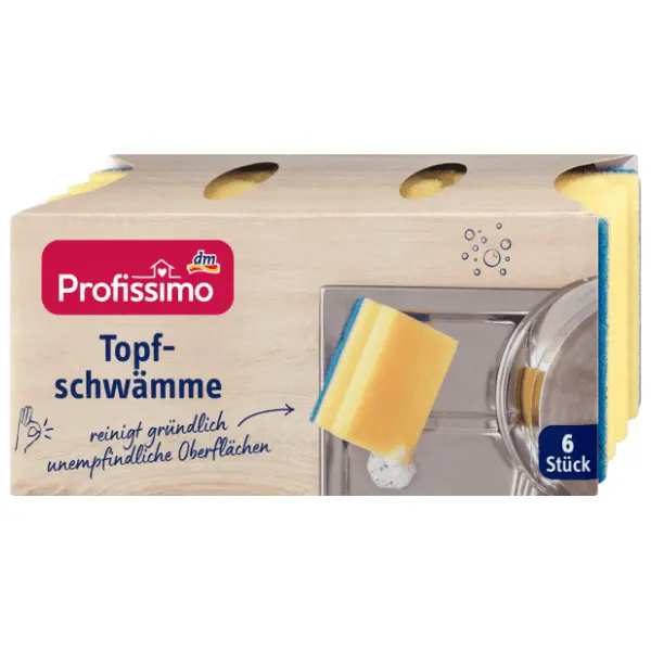 PROFISSIMO sunđer za pranje posuđa 6kom 0