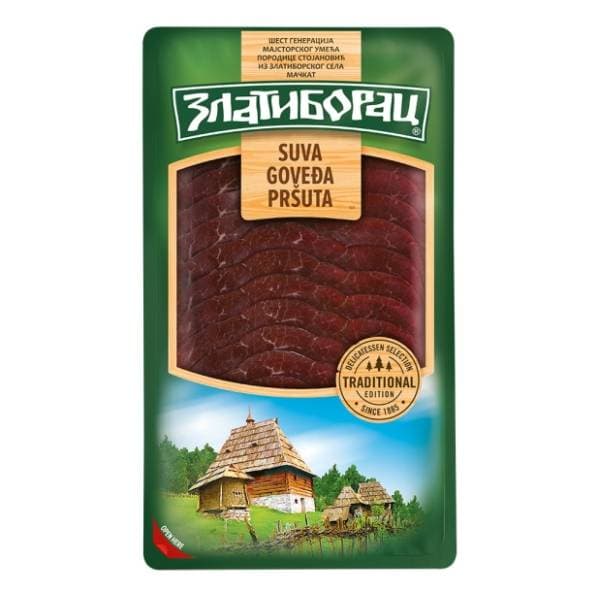 Pršuta ZLATIBORAC goveđa vakuum 100g 0