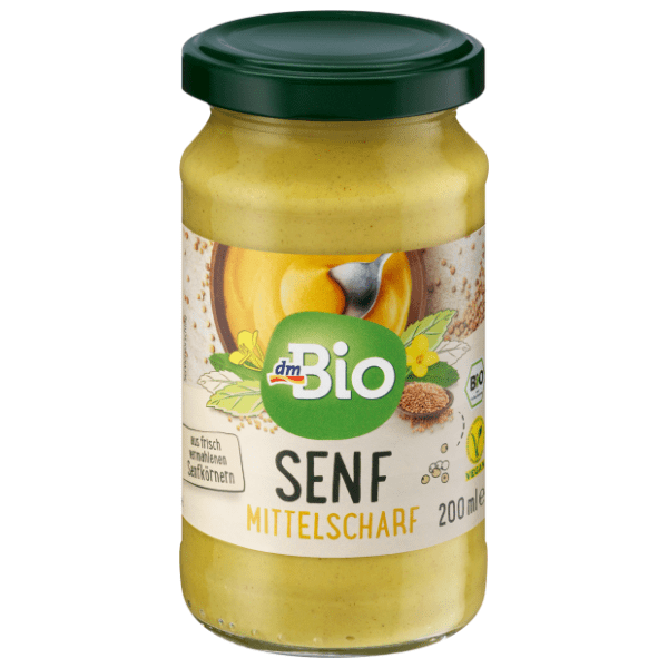 Senf DM BIO srednje ljut 200ml 0