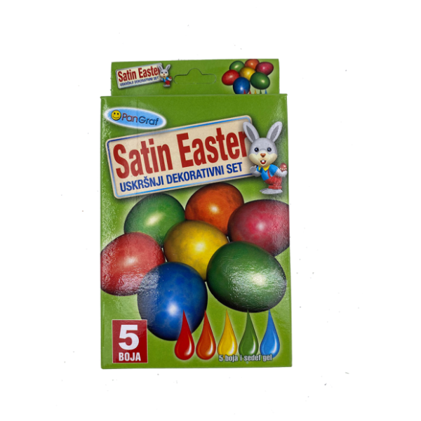 Set tečnih boja za jaja i sedef gela PANGRAF 5kom 0