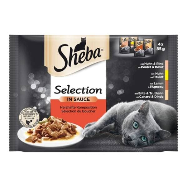 SHEBA Selection hrana za mačke mešani izbor 4x85gr 0
