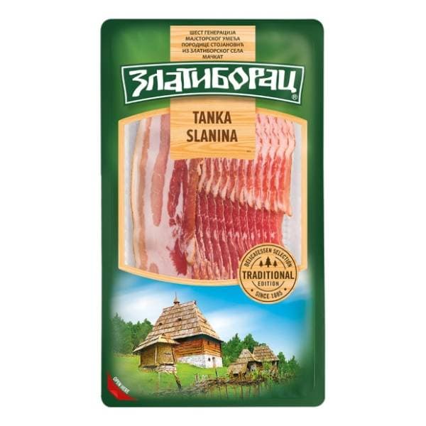 Slanina ZLATIBORAC tanka vakuum 100g 0