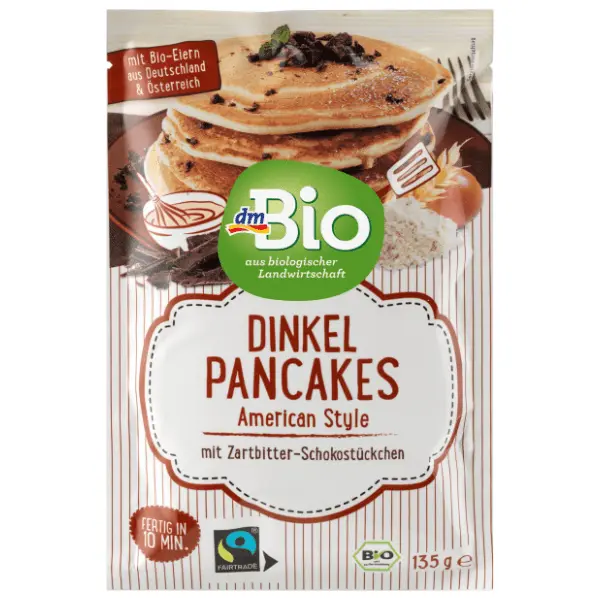 Smeša za palačinke DM BIO American style spelta i čokolada 135g 0