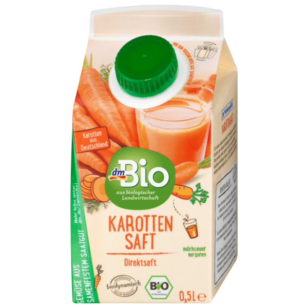 Sok DM BIO 100% šargarepa 500ml 0