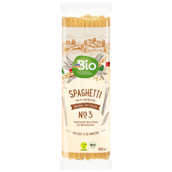 Špagete DM BIO od osušene durum pšenice 500g 0