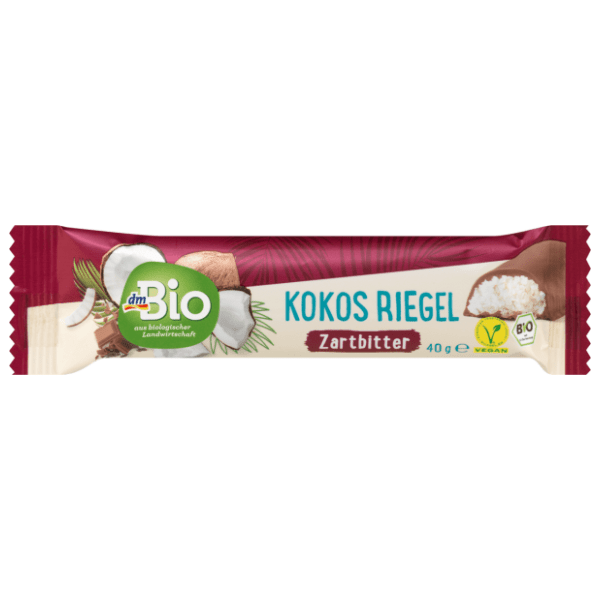 Štanglica DM BIO kokos i crna čokolada 40g 0