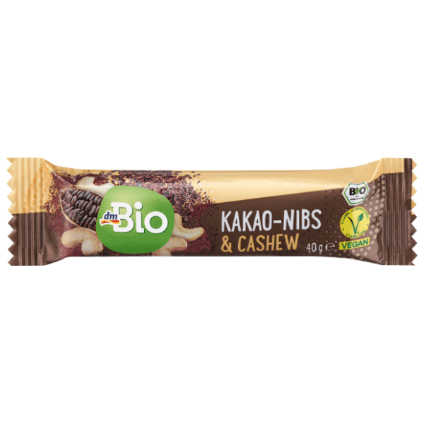 Štanglica DM BIO Superfood kakao zrna i indijski orah 40g 0