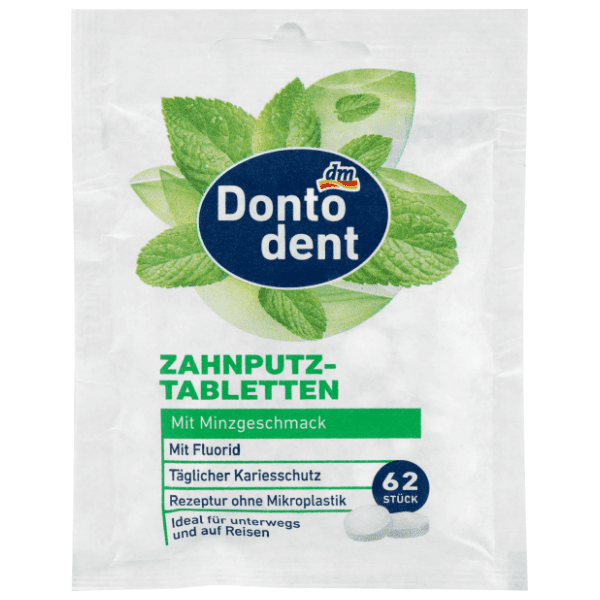 Tablete za pranje zuba DONTODENT sa fluoridom 62kom 0