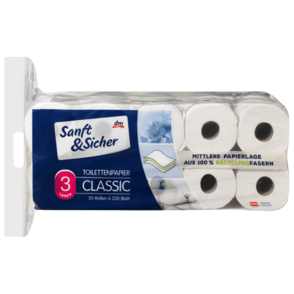 Toalet papir SANFT&SICHER classic 3sloja 20kom 0