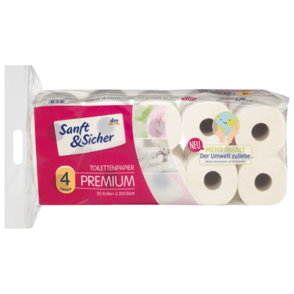Toalet papir SANFT&SICHER premium 4sloja 20kom 0