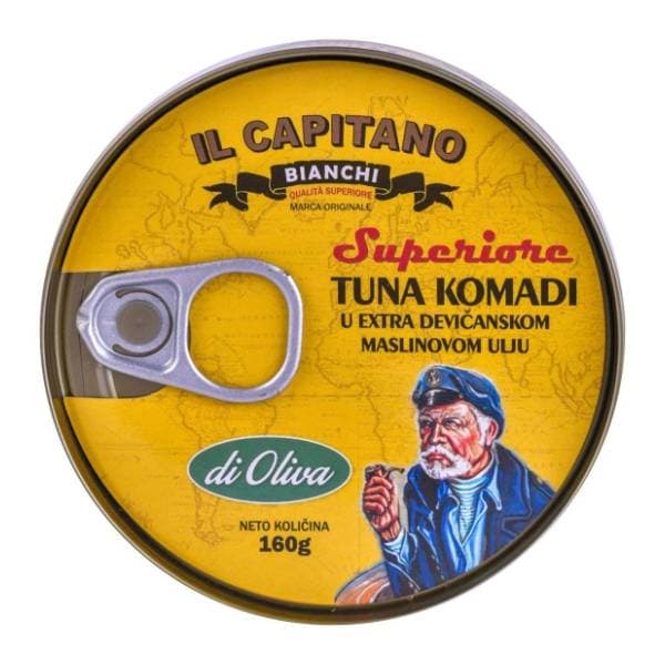 Tunjevina IL CAPITANO komadi u maslinovom ulju 160g 0