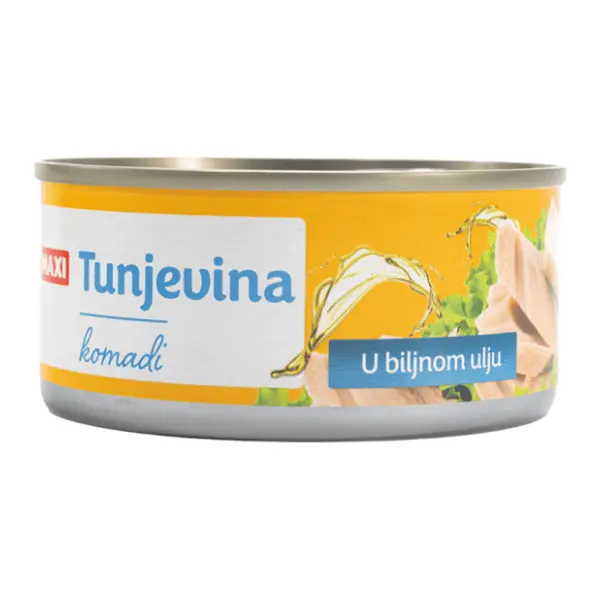 Tunjevina MAXI komadi u biljnom ulju 160g 0