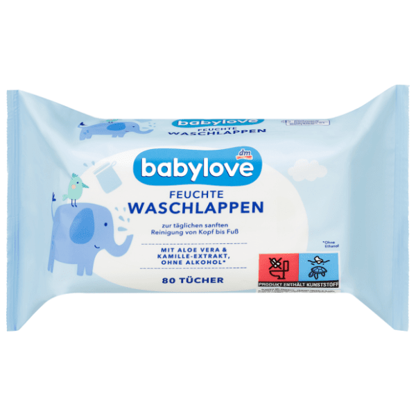 Vlažne krpice BABYLOVE za bebe 80kom 0