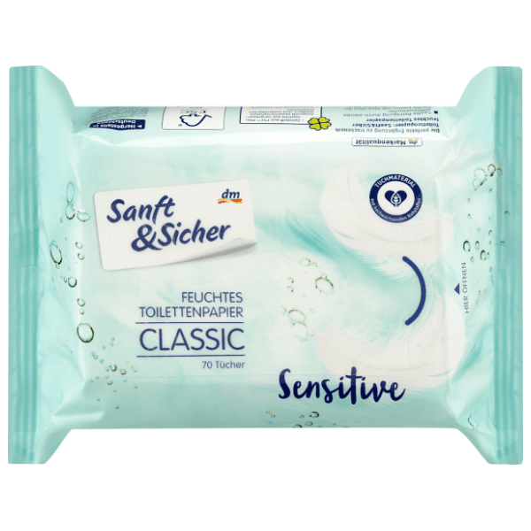 Vlažni toalet papir SANFT&SICHER classic sensitive 70kom 0
