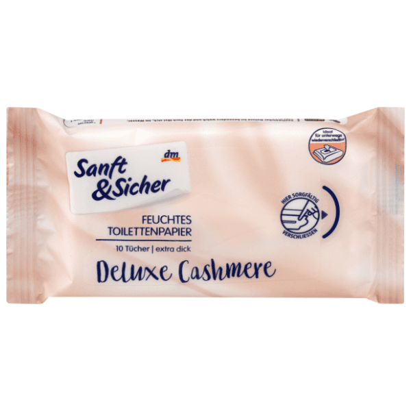 Vlažni toalet papir SANFT&SICHER deluxe kašmir 10kom 0