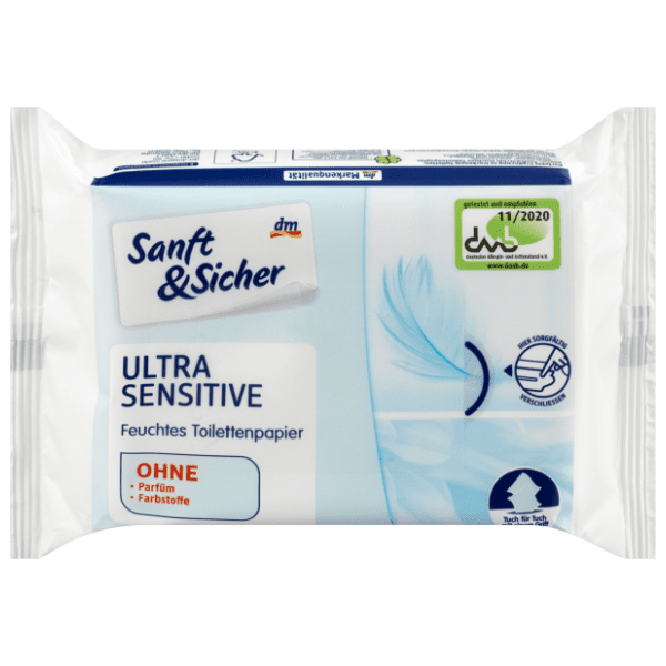 Vlažni toalet papir SANFT&SICHER ultra sensitive 50kom 0