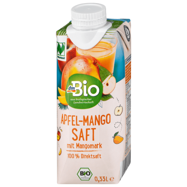 Voćni osk DM BIO jabuka mango 100% 330ml 0