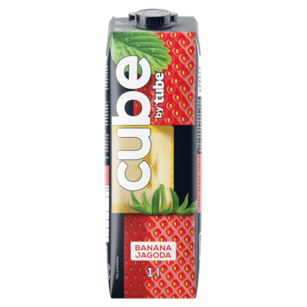 Voćni sok CUBE By Tube banana jagoda 1l 0