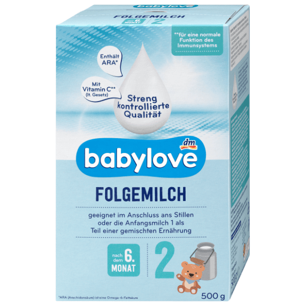 Zamensko mleko BABYLOVE 2 prelazna formula 500g 0