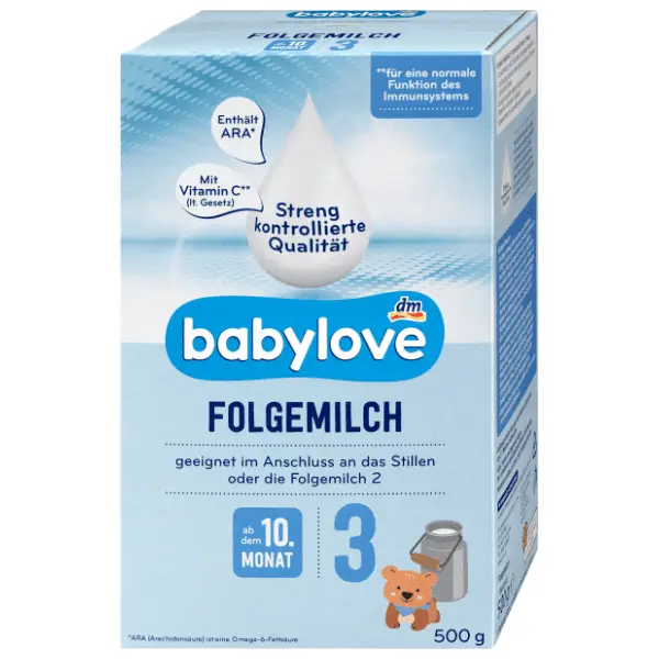 Zamensko mleko BABYLOVE 3 prelazna formula 10m+ 500g 0